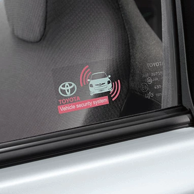 Accessory Image: ავტომობილის უსაფრთხოების სტიკერი ფანჯრისთვის და მოციმციმე შუქდიოდი