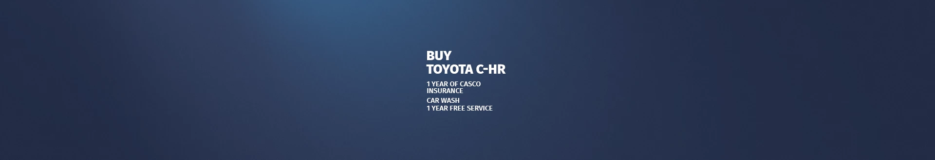 Offer Cover Image Offer for C-HR buyers